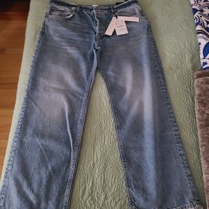 Zara blue relaxed boyfriend jeans
